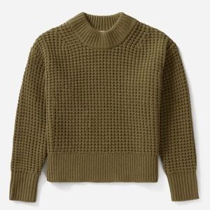 Everlane Wool-Cashmere Waffle square crew
